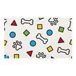 Dog Paw Seamless Pattern Footprint Bone Banner and Sign 5  x 3 