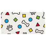 Dog Paw Seamless Pattern Footprint Bone Banner and Sign 6  x 3 