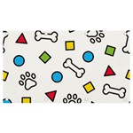 Dog Paw Seamless Pattern Footprint Bone Banner and Sign 7  x 4 