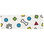 Dog Paw Seamless Pattern Footprint Bone Banner and Sign 12  x 4 
