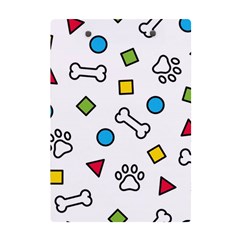 Dog Paw Seamless Pattern Footprint Bone A5 Acrylic Clipboard from ArtsNow.com Back