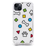 Dog Paw Seamless Pattern Footprint Bone iPhone 14 Plus TPU UV Print Case