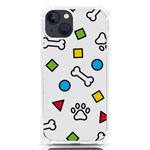 Dog Paw Seamless Pattern Footprint Bone iPhone 13 TPU UV Print Case