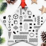 Pattern Hipster Abstract Form Geometric Line Variety Shapes Polkadots Fashion Style Seamless Ornament (Star)