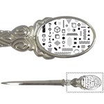 Pattern Hipster Abstract Form Geometric Line Variety Shapes Polkadots Fashion Style Seamless Letter Opener