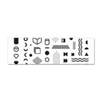 Pattern Hipster Abstract Form Geometric Line Variety Shapes Polkadots Fashion Style Seamless Sticker Bumper (100 pack)