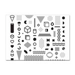 Pattern Hipster Abstract Form Geometric Line Variety Shapes Polkadots Fashion Style Seamless Sticker A4 (100 pack)