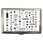 Pattern Hipster Abstract Form Geometric Line Variety Shapes Polkadots Fashion Style Seamless Cigarette Money Case