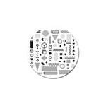 Pattern Hipster Abstract Form Geometric Line Variety Shapes Polkadots Fashion Style Seamless Golf Ball Marker