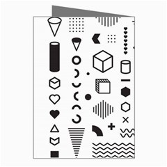Pattern Hipster Abstract Form Geometric Line Variety Shapes Polkadots Fashion Style Seamless Greeting Card from ArtsNow.com Right