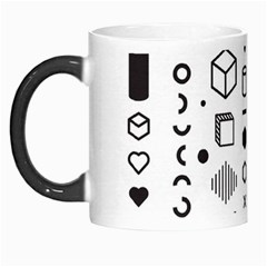 Pattern Hipster Abstract Form Geometric Line Variety Shapes Polkadots Fashion Style Seamless Morph Mug from ArtsNow.com Left