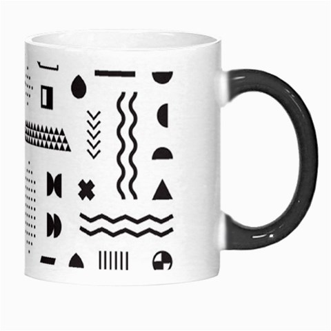 Pattern Hipster Abstract Form Geometric Line Variety Shapes Polkadots Fashion Style Seamless Morph Mug from ArtsNow.com Right