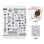 Pattern Hipster Abstract Form Geometric Line Variety Shapes Polkadots Fashion Style Seamless Playing Cards Single Design (Rectangle)