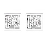 Pattern Hipster Abstract Form Geometric Line Variety Shapes Polkadots Fashion Style Seamless Cufflinks (Square)