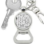 Pattern Hipster Abstract Form Geometric Line Variety Shapes Polkadots Fashion Style Seamless Bottle Opener Key Chain