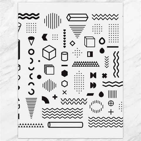 Pattern Hipster Abstract Form Geometric Line Variety Shapes Polkadots Fashion Style Seamless Canvas 12  x 16  from ArtsNow.com 11.86 x15.41  Canvas - 1