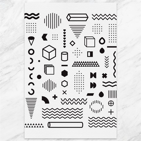 Pattern Hipster Abstract Form Geometric Line Variety Shapes Polkadots Fashion Style Seamless Canvas 12  x 18  from ArtsNow.com 11.88 x17.36  Canvas - 1