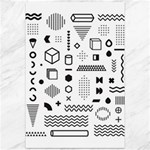 Pattern Hipster Abstract Form Geometric Line Variety Shapes Polkadots Fashion Style Seamless Canvas 12  x 18 