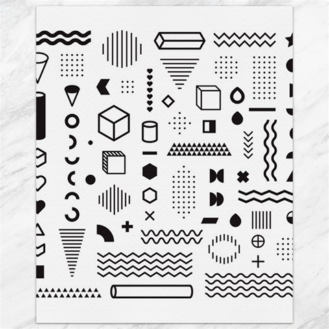 Pattern Hipster Abstract Form Geometric Line Variety Shapes Polkadots Fashion Style Seamless Canvas 16  x 20  from ArtsNow.com 15.75 x19.29  Canvas - 1