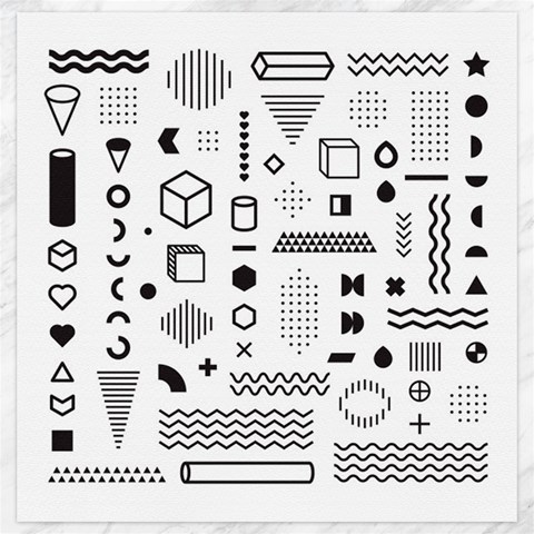 Pattern Hipster Abstract Form Geometric Line Variety Shapes Polkadots Fashion Style Seamless Canvas 20  x 20  from ArtsNow.com 19 x19.27  Canvas - 1