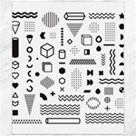 Pattern Hipster Abstract Form Geometric Line Variety Shapes Polkadots Fashion Style Seamless Canvas 20  x 24 