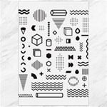 Pattern Hipster Abstract Form Geometric Line Variety Shapes Polkadots Fashion Style Seamless Canvas 24  x 36 
