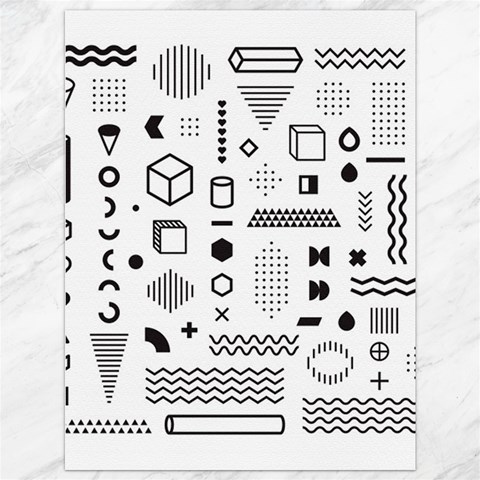 Pattern Hipster Abstract Form Geometric Line Variety Shapes Polkadots Fashion Style Seamless Canvas 36  x 48  from ArtsNow.com 35.26 x46.15  Canvas - 1
