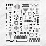 Pattern Hipster Abstract Form Geometric Line Variety Shapes Polkadots Fashion Style Seamless Canvas 36  x 48 