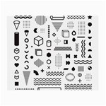 Pattern Hipster Abstract Form Geometric Line Variety Shapes Polkadots Fashion Style Seamless Small Glasses Cloth (2 Sides)
