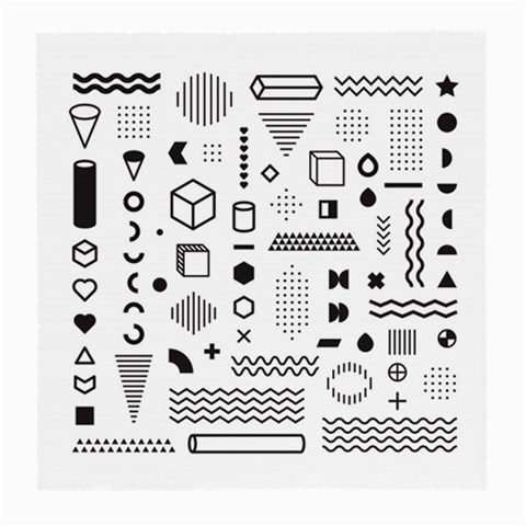 Pattern Hipster Abstract Form Geometric Line Variety Shapes Polkadots Fashion Style Seamless Medium Glasses Cloth from ArtsNow.com Front