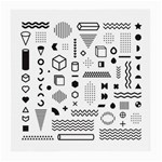 Pattern Hipster Abstract Form Geometric Line Variety Shapes Polkadots Fashion Style Seamless Medium Glasses Cloth