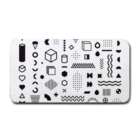 Pattern Hipster Abstract Form Geometric Line Variety Shapes Polkadots Fashion Style Seamless Medium Bar Mat from ArtsNow.com 16 x8.5  Bar Mat