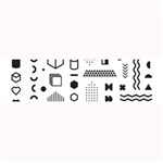 Pattern Hipster Abstract Form Geometric Line Variety Shapes Polkadots Fashion Style Seamless Large Bar Mat