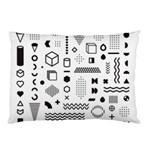 Pattern Hipster Abstract Form Geometric Line Variety Shapes Polkadots Fashion Style Seamless Pillow Case