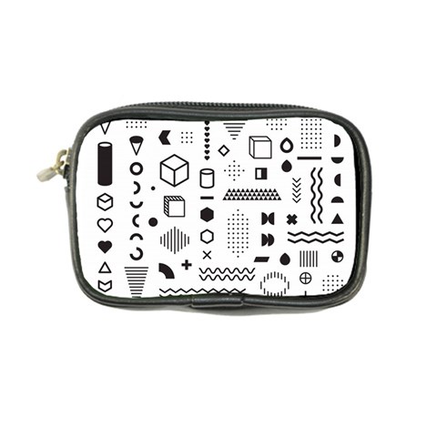 Pattern Hipster Abstract Form Geometric Line Variety Shapes Polkadots Fashion Style Seamless Coin Purse from ArtsNow.com Front