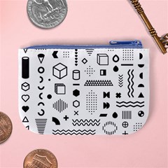 Pattern Hipster Abstract Form Geometric Line Variety Shapes Polkadots Fashion Style Seamless Mini Coin Purse from ArtsNow.com Back