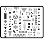Pattern Hipster Abstract Form Geometric Line Variety Shapes Polkadots Fashion Style Seamless Fleece Blanket (Large)