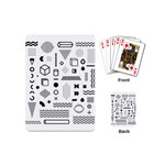 Pattern Hipster Abstract Form Geometric Line Variety Shapes Polkadots Fashion Style Seamless Playing Cards Single Design (Mini)