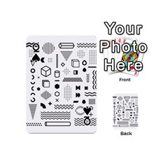 Queen Pattern Hipster Abstract Form Geometric Line Variety Shapes Polkadots Fashion Style Seamless Playing Cards 54 Designs (Mini) from ArtsNow.com Front - SpadeQ