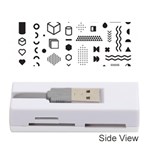 Pattern Hipster Abstract Form Geometric Line Variety Shapes Polkadots Fashion Style Seamless Memory Card Reader (Stick)