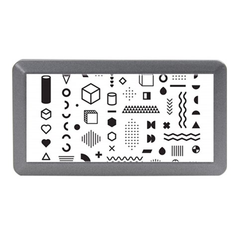 Pattern Hipster Abstract Form Geometric Line Variety Shapes Polkadots Fashion Style Seamless Memory Card Reader (Mini) from ArtsNow.com Front