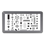 Pattern Hipster Abstract Form Geometric Line Variety Shapes Polkadots Fashion Style Seamless Memory Card Reader (Mini)