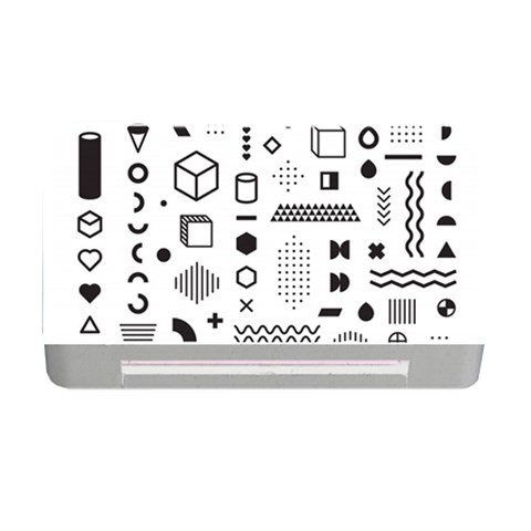 Pattern Hipster Abstract Form Geometric Line Variety Shapes Polkadots Fashion Style Seamless Memory Card Reader with CF from ArtsNow.com Front