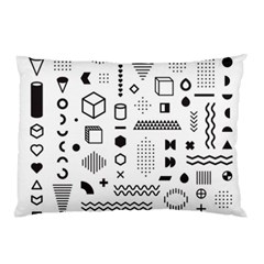 Pattern Hipster Abstract Form Geometric Line Variety Shapes Polkadots Fashion Style Seamless Pillow Case (Two Sides) from ArtsNow.com Front