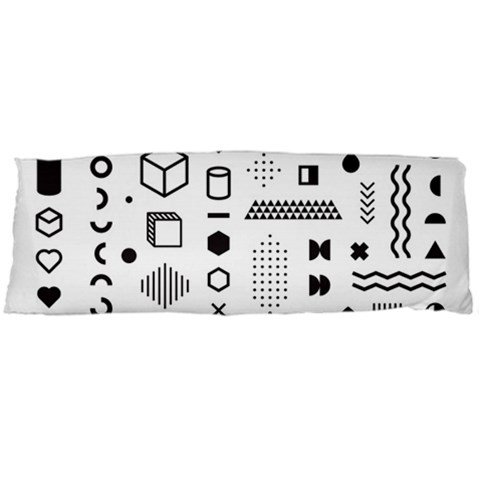 Pattern Hipster Abstract Form Geometric Line Variety Shapes Polkadots Fashion Style Seamless Body Pillow Case (Dakimakura) from ArtsNow.com Body Pillow Case
