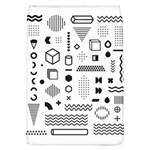 Pattern Hipster Abstract Form Geometric Line Variety Shapes Polkadots Fashion Style Seamless Removable Flap Cover (L)