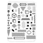 Pattern Hipster Abstract Form Geometric Line Variety Shapes Polkadots Fashion Style Seamless Removable Flap Cover (S)