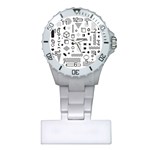 Pattern Hipster Abstract Form Geometric Line Variety Shapes Polkadots Fashion Style Seamless Plastic Nurses Watch