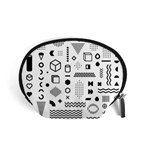 Pattern Hipster Abstract Form Geometric Line Variety Shapes Polkadots Fashion Style Seamless Accessory Pouch (Small)