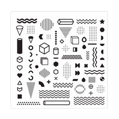 Pattern Hipster Abstract Form Geometric Line Variety Shapes Polkadots Fashion Style Seamless Duvet Cover Double Side (Full/ Double Size) from ArtsNow.com Back